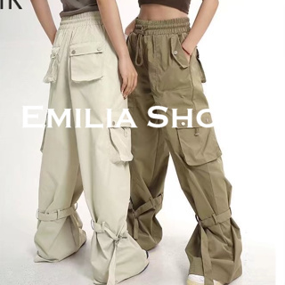EMILIA SHOP  กางเกงขายาว กางเกงเอวสูง ผู้หญิงสไตล์เกาหลี เสื้อผ้าแฟชั่นผู้หญิง y2k 2023 ใหม่  Stylish Trendy Chic ทันสมัย A20M06B 36Z230909