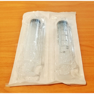 ไซริ้งค์พลาสติก(Syringe) แบบหัวริม,หัวฉีด ขนาด 50 ml. ยี่ห้อ Connex บรรจุ 25 ชิ้น/กล่อง