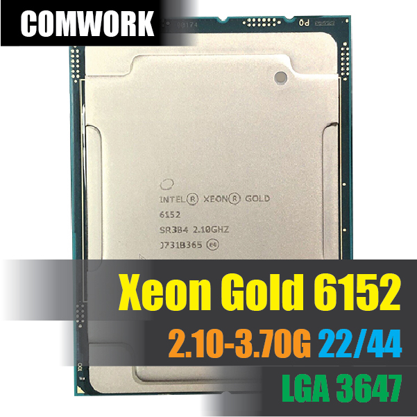 ซีพียู Intel XEON GOLD 6152 LGA 3647 SOCKET P CPU PROCESSOR WORKSTATION ...