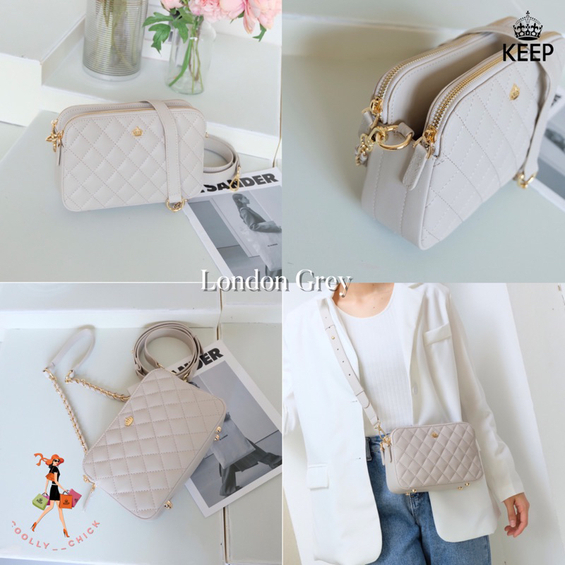 best-seller-กระเป๋าสะพายข้าง-keep-carla-2zipper-มีสายสปอร์ตให้อีก1เส้นค่ะ