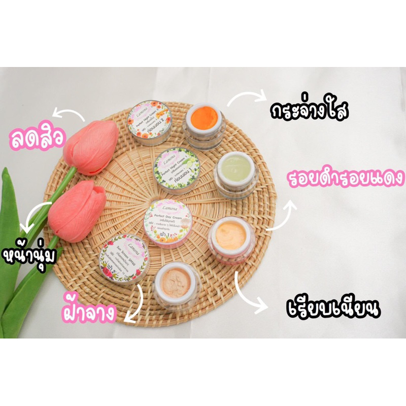 lamona-ชุดใหญ่-ครีม-กันแดด-ไข่มุก-สบู่-เซรั่ม-ฟรีปลายทางและของแถม