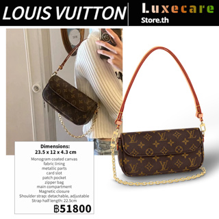 หลุยส์วิตตอง👜Louis Vuitton WALLET ON CHAIN IVY Women/Shoulder Bag สุภาพสตรี/กระเป๋าสะพายไหล่/กระเป๋าร่อซู้ล
