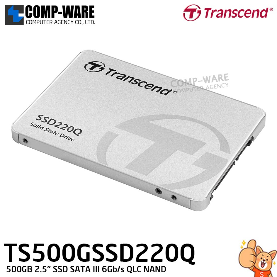 Transcend SSD220Q 500GB 2.5" SSD SATA III 6Gb/s QLC NAND ...