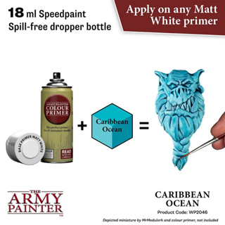 🔥มีของพร้อมส่ง🔥 Army Painter Speedpaint 2.0 Caribbean Ocean 18ml AP-WP2046 สีทาโมเดล อะคริลิคสูตรน้ำ Water Based Acrylic