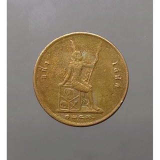 เหรียญ 1โสฬส (หนึ่งโสฬส) ทองแดง จ.ศ.1249 เหรียญโบราณสมัย ร.5 พระบรมรูป-พระสยามเทวาธิราช รัชกาลที่5 #ของสะสม #เงินโบราณ