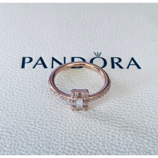 Pandora แท้💯% แหวนโรสโกล์ด New ไซส์ 54,56