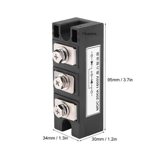 Power Diode MDC 200A 1600V Rectifier Module Battery Protect ไดโอด ...