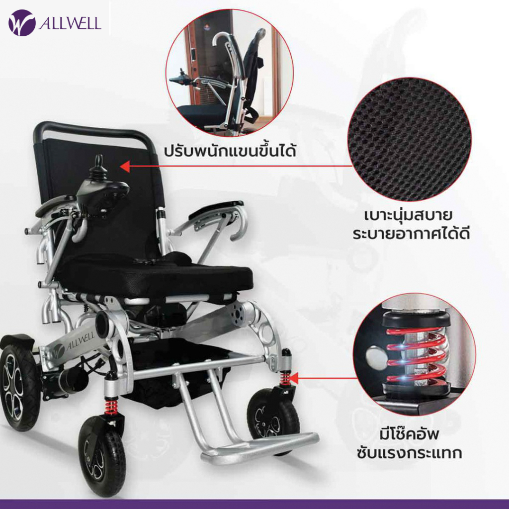 allwell-รถเข็นวีลแชร์ไฟฟ้า-รุ่น-w5521