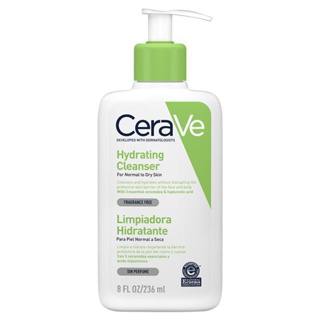 CERAVE Hydrating Cleanser ทำความสะอาดผิวหน้าและผิวกาย สำหรับผิวธรรมดา-ผิวแห้ง 236ml.(ทำความสะอาดผิวหน้า)เซราวี ไฮเดรติ้ง