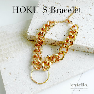 estella - สร้อยข้อมือ รุ่น Hoku-s สร้อยข้อมือ โซ่ทอง 18k เครื่องประดับแฟชั่น ผู้หญิง กำไล สร้อยข้อมือคู่รัก