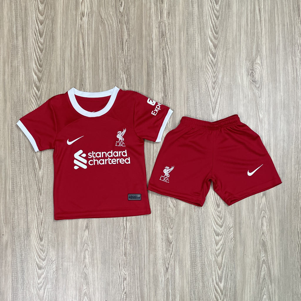 ชุดกีฬาเด็ก-ทีมลิเวอร์-liver2023-2024ได้ทั้งชุด-เสื้อ-กางเกง-สินค้าเกรด-aaa