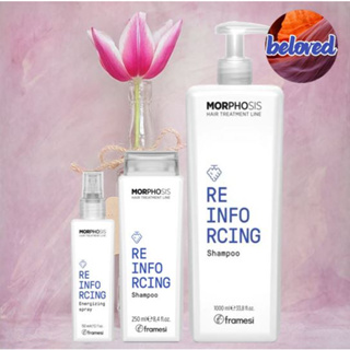 Framesi Morphosis Reinforcing Shampoo/Energizing Spray แชมพู และสเปรย์ สำหรับดูแลปัญหาผมร่วง