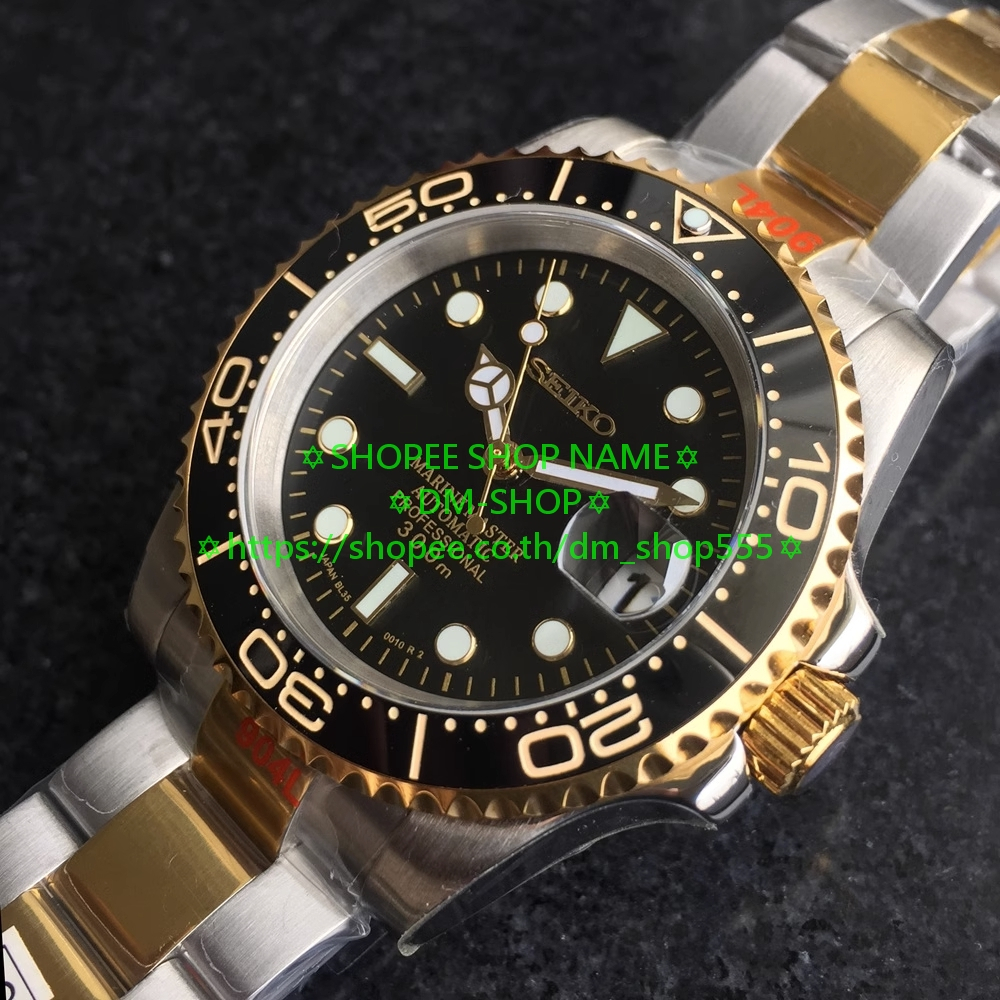dm-shop-นาฬิกา-ออโตเมติก-seiko-40mm-rolex-ชุดแต่งดัดแปลง-นาฬิกา-วัสดุสแตนเลส-คุณภาพดี-watch-ของขวัญวันเ-วันวาเลนไทน์กิด