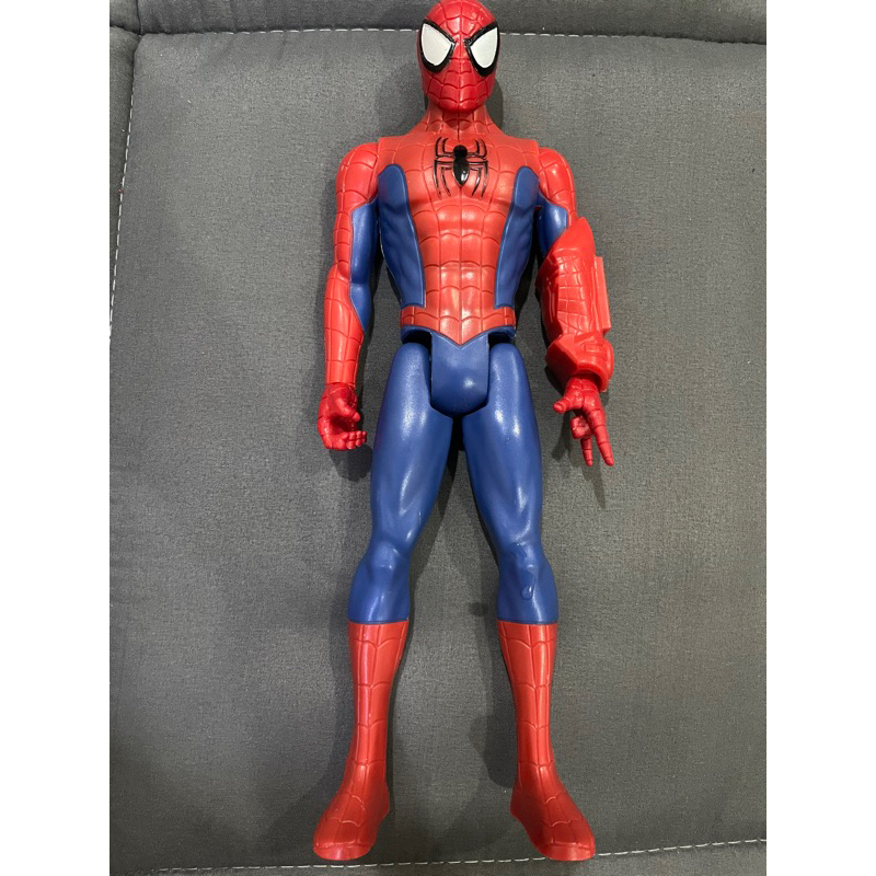 Hasbro Spider-Man Titan Hero Series - Action Figure 30cm Con Lanciarazzi Blast Gear E Proiettili A Forma Di Ragnatela