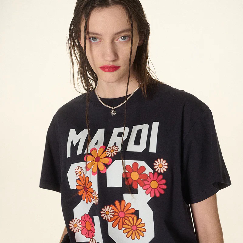 mardi-mercredi-flower-t-shirt-ddanji-gradation-จัดส่งฟรี-เสื้อยืดลายดอก-เสื้อยืดผู้หญิงแฟชั่น