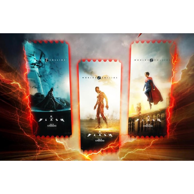 collectible-ticket-the-flash-2023-เดอะแฟลช-ตั๋วสะสม-การ์ดวิบวับ-the-flash-ไม่ใช่ตั๋วหนัง