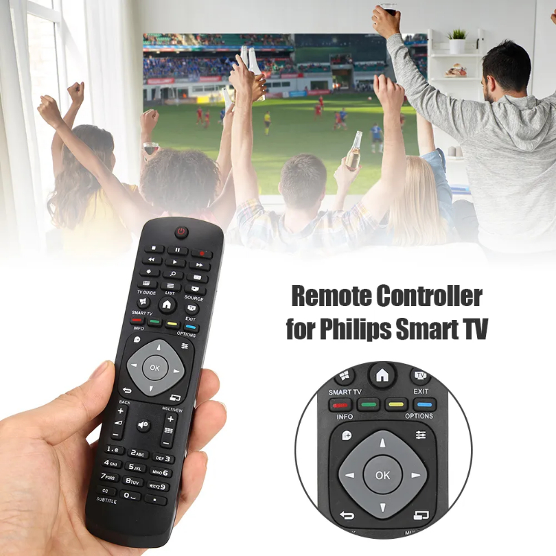 remote-control-tv-รีโมทคอนโทรลสำหรับ-tv-philips-ตรงรุ่นแท้-ykf347-003-lcd-smart-tv