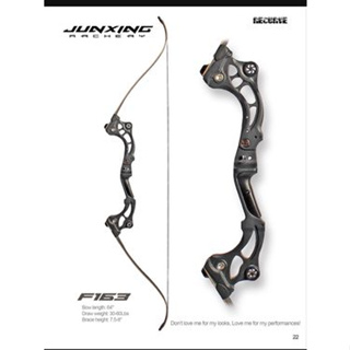 **พร้อมส่ง** มือขวา RH] ธนู Junxing F163 Recurve Hunting Fishing Bow Archery [ NOT Include Accessories Set] Color:Black