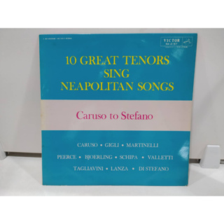 1LP Vinyl Records แผ่นเสียงไวนิล 10 GREAT TENORS SING NEAPOLITAN SONGS  (J20C248)