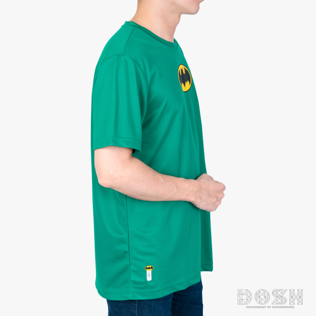 dosh-mens-t-shirts-batman-เสื้อยืดคอกลม-แขนสั้น-ผ้าโพลีเอสเตอร์-ผู้ชาย-fbmt5264-gr