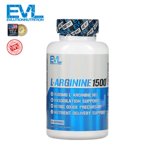 [แท้100% พร้อมส่ง] EVLution Nutrition, L-Arginine 1500, แอลอาร์จินิน (100 Capsules)