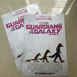 โปสเตอร์ Guardians of the Galaxy Volume 3 Screen X Poster Mavel กาเดี้ยน รวมพันธุ์นักสู้พิทักษ์จักรวาล 3