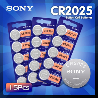 5ชิ้นSONY cr2025 3โวลต์ปุ่มเซลล์แบบเหรียญแบตเตอรี่ลิเธียมCR 2025 DL2025 BR2025สำหรับนาฬิการะยะไกลCont For Watch