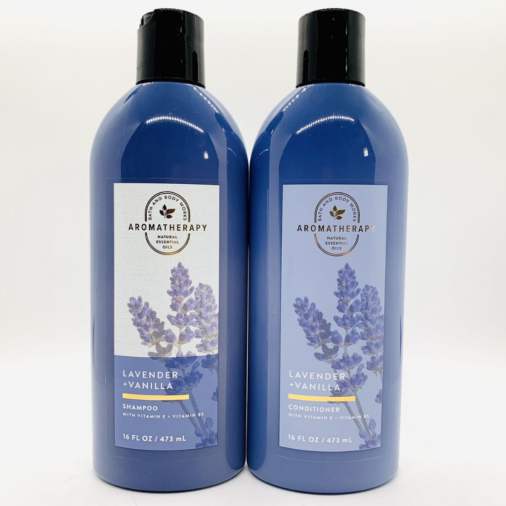 ของแท้/พร้อมส่ง Bath & Body Works Aromatherapy Lavender Vanilla Shampoo / Conditoner 473ml
