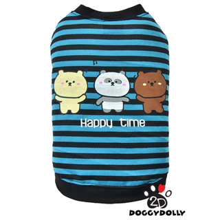 Petcloths -Doggydolly  เสื้อผ้าแฟชั่น เสื้อผ้าสัตว์เลี้ยง เสื้อผ้าหมาแมว เสื้อยืด คอกลม  T-Shirt ขนาด1-9โล T764