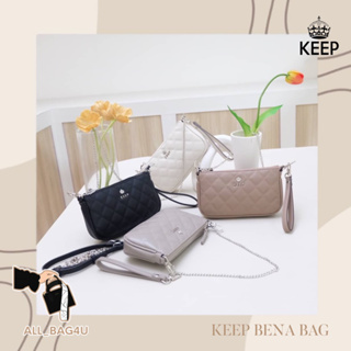 🛍️รับหิ้วของแท้จากSHOP🛍️ สินค้าขายดี กระเป๋าสะพายข้าง KEEP BAG รุ่น BENA 2 COL ( หนัง และ ผ้าไนลอนกันน้ำ )