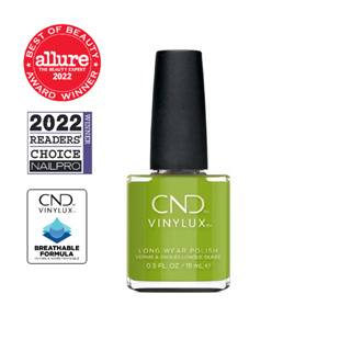 CND VINYLUX สีทาเล็บกึ่งเจล สี Crisp Green 0.5 oz. (15 ml.) นำเข้าจากอเมริกา