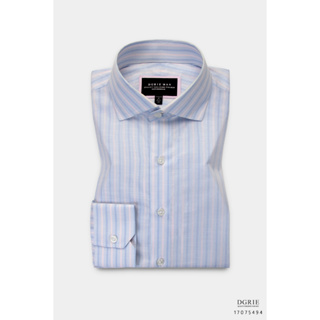 Light Blue/Pink Classic 3 Tone Shirt - เสื้อเชิ้ตลายทางสีฟ้า-ชมพู