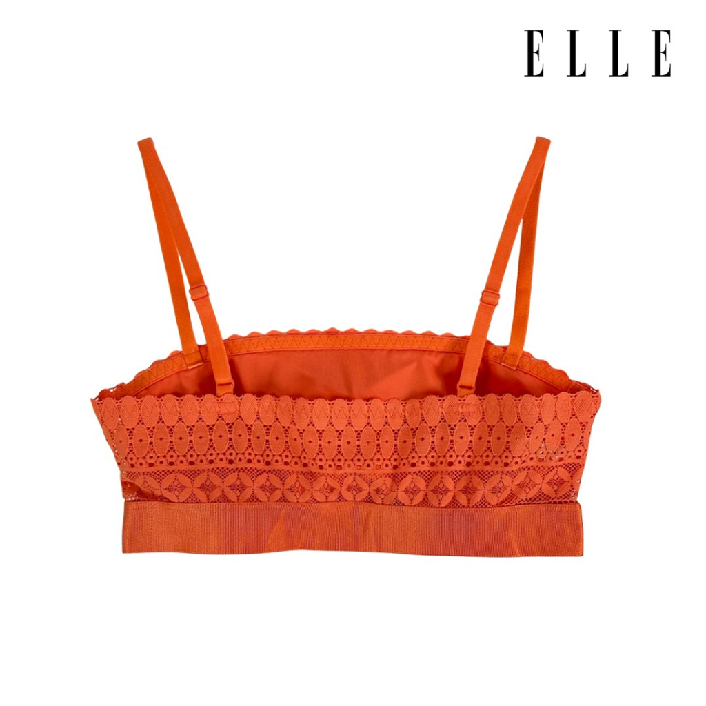elle-lingerie-camisole-bra-เสื้อบังทรงตัวสั้นคอลเลคชั่นลูกไม้-สไตล์ปารีเซียน-สีส้ม-รุ่น-lh1838