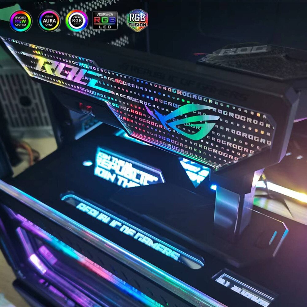 มีโค้ด25 ASUS ROG Herculx XH01 Graphics Card Holder ที่ค้ำการ์ดจอ RGB