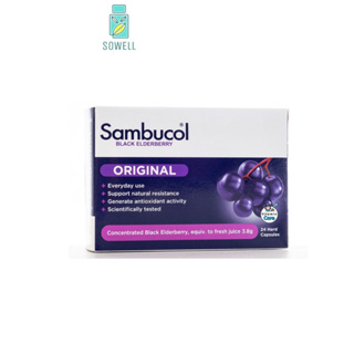 Sambucol Black Elderberry Capsule แซมบูคอล แบล็ค เอลเดอร์เบอรี่ แคปซูล (ผลิตภัณฑ์เสริมอาหาร)