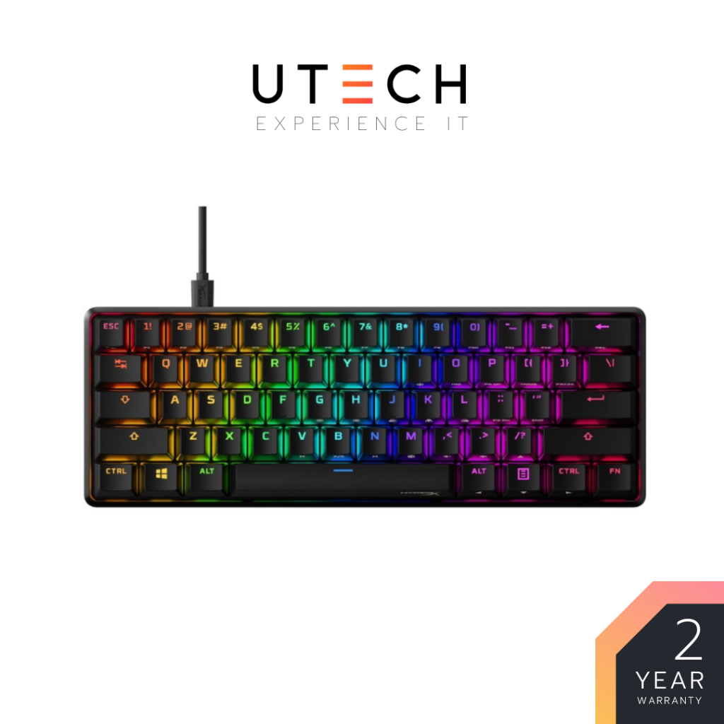 HyperX Alloy Origins 60 - Mechanical Gaming Keyboard - Red Switch/Aqua ...