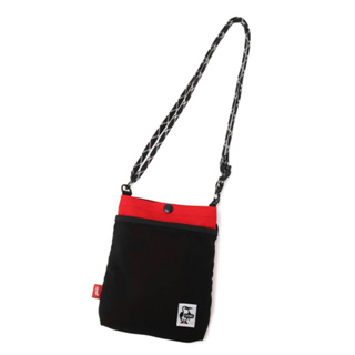 CHUMS RECYCLE MESH POCKET SHOULDER สี RED - กระเป๋าสะพายข้าง กระเป๋าใส่ของ