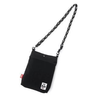 CHUMS RECYCLE MESH POCKET SHOULDER สี BLACK - กระเป๋าสะพายข้าง กระเป๋าใส่ของ