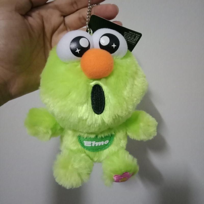 green-elmo-เอลโม่เขียว-ป้ายห้อย-ตุ๊กตามือสองญี่ปุ่น-sesame-street