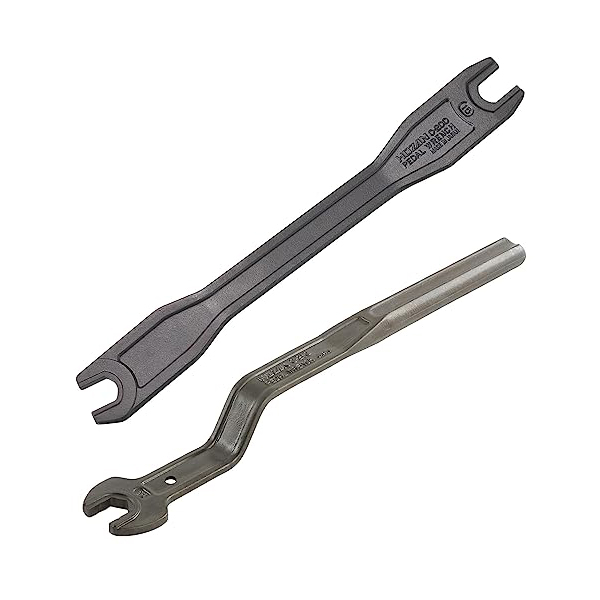 Hozan C-200 Pedal Wrench - 15mm Offset & 15mm 90-Degree Bike Tool, 310mm Long