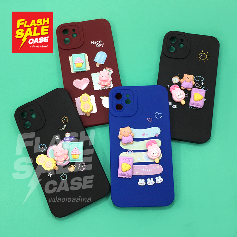 oppo-a17k-a57-2022-reno7z-5g-reno8t-5g-vivo-y02s-y11-y12-y17-เคสมือถือนิ่ม-tpu-กันเลนส์กล้องนูนลายการ์ตูนติดอะไหล่นูน