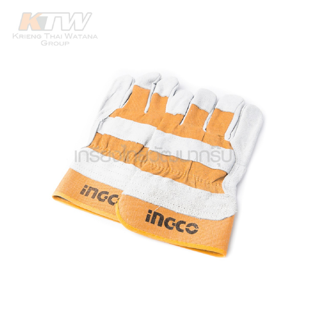 ingco-ถุงมืออเนกประสงค์-ถุงมือเชื่อม-10-5นิ้ว-hgvc01-leather-gloves-ผลิตจากวัสดุ-หนังวัวแท้-ถุงมือหนัง-b