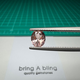 พลอย สปิเนล พม่า (Burma spinel) น้ำหนัก 1.00 ct (7x5.5x4mm) พลอยสวย ค่อนข้างสะอาด ไฟดี