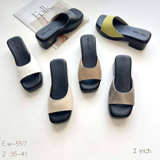 New collection 🍒 ✨ รองเท้าแตะส้นโฟม ดีไซน์ส้นเกาหลีมากแม่ So cute สุดๆค่า☂️ สาวไปไม่ควรพลาด🌈 รหัสสินค้า Ew-557 ยังไม่มีค