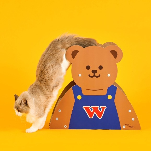 pethroom-x-wiggle-cat-scatcher-bear-ที่ลับเล็บแมว-นำเข้าจากเกาหลี