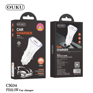 OUKU หัวชาร์จในรถยนต์ รุ่นCK04  Type-C PD 22.5W Car Charger ชาร์จเร็ว
