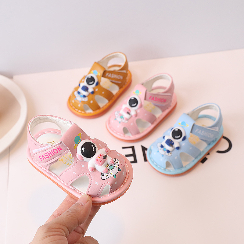 babyonline-x128-f2-รองเท้าแตะรัดส้นเด็กมีเสียง-พื้นยางpvcนิ่ม-มีกันลื่น