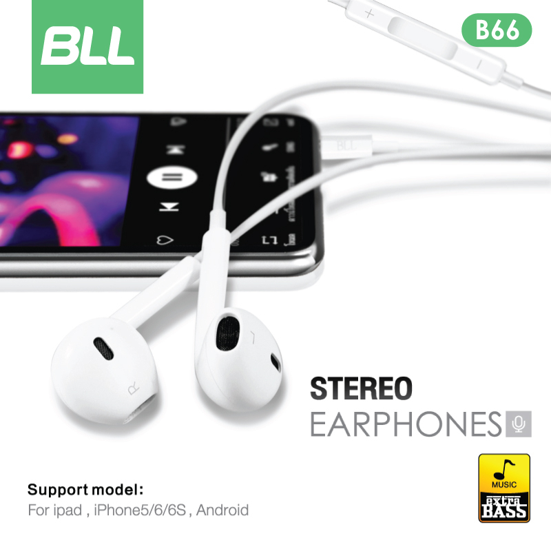 bll-b66-earphone-หูฟัง-in-ear-earphone-หูฟังสมอลทอร์ค-เสียงนุ่ม-มีปุ่มเพิ่มลดเสียง-รับสายได้-รับประกัน-1-ปี