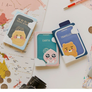 (พร้อมส่ง) Kakao friends clear passport cover พาตสปอร์ต