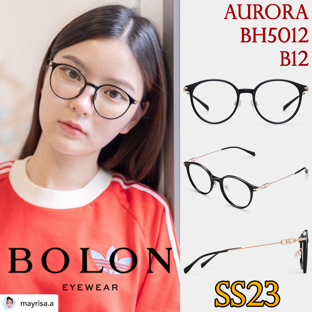 ss23-bolon-กรอบแว่นสายตา-รุ่น-aurora-bh5012-b12-ฺtr-ti-แว่นของญาญ่า-แว่นของเจเจ-โบลอน-แว่นสายตา-สายตาสั้น-สายตายาว